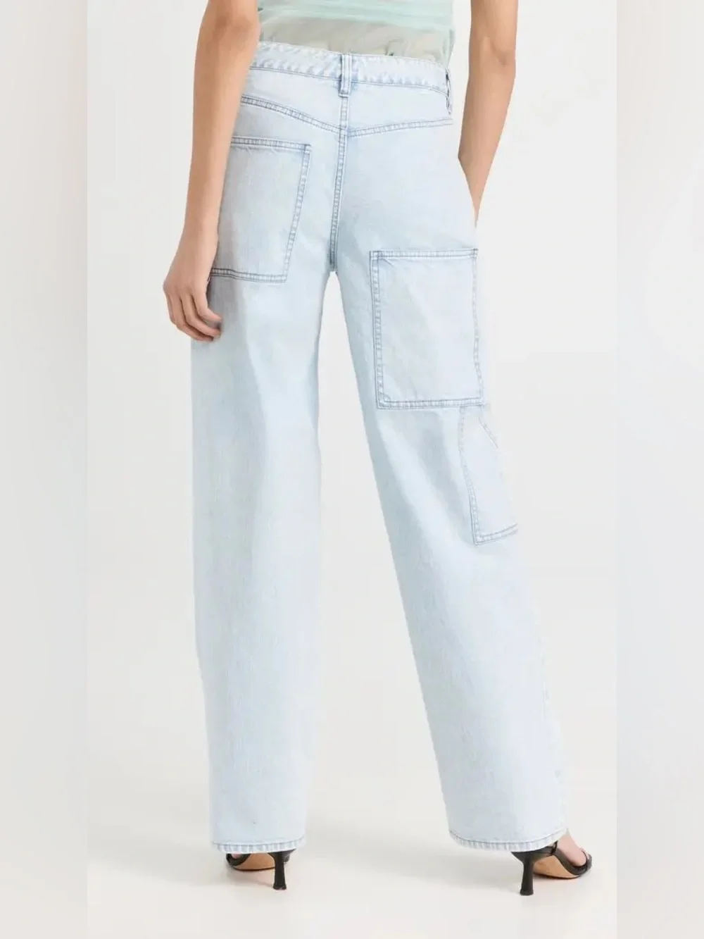 Tibi Bleached Denim Sam Carpenter Jean Women’s Size 28